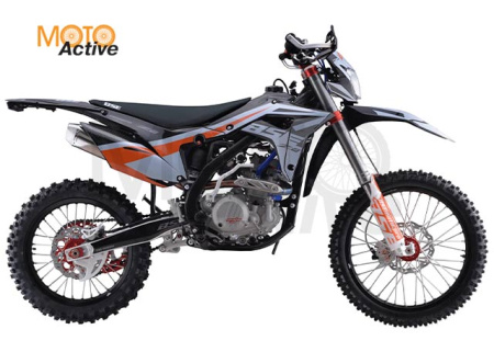 Эндуро / кроссовый мотоцикл BSE Z8 300e 21/18 Grey Orange Black 2